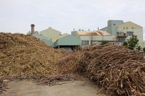 今期の搬入を終えた宮古製糖城辺工場。当初見込んだ搬入量を大幅に上回った＝２４日、城辺砂川