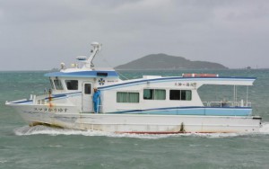 島尻－大神間で運航している大神海運の客船